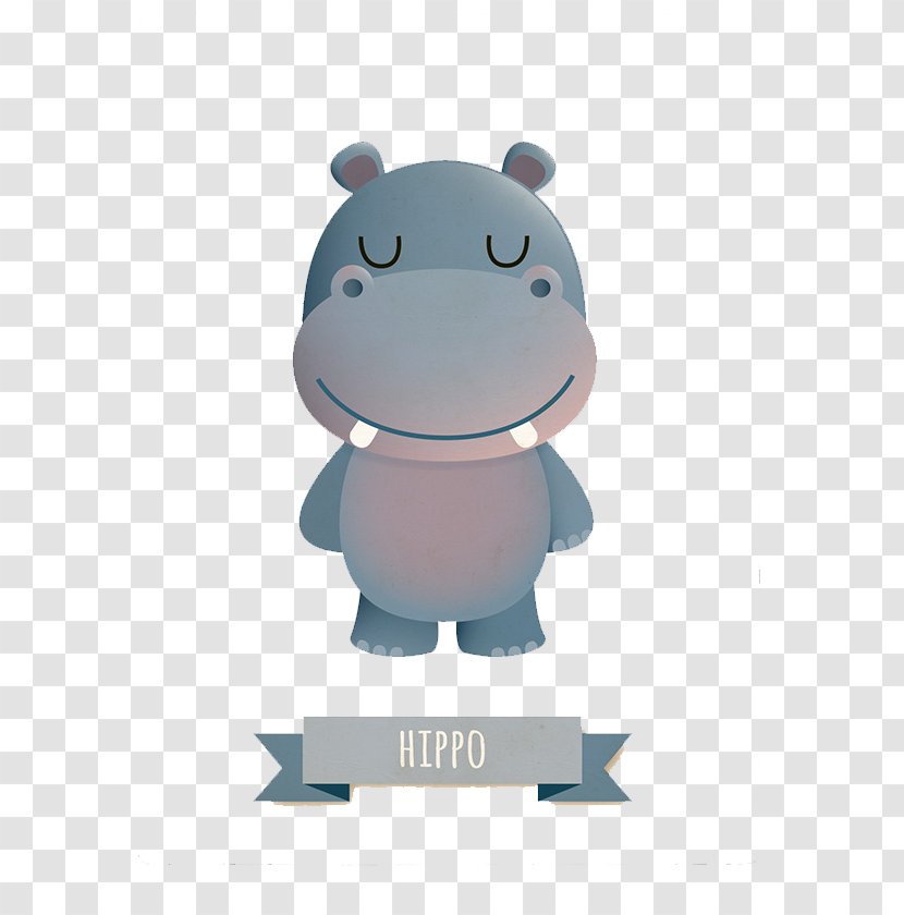 Hippopotamus Art Painting Printmaking Illustration - Cartoon - Hand-painted Hippo Cover Transparent PNG