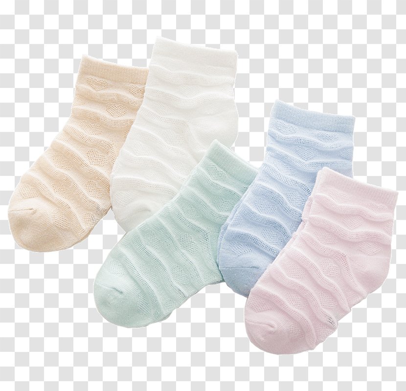 SOCK'M - White - Baby Socks Transparent PNG