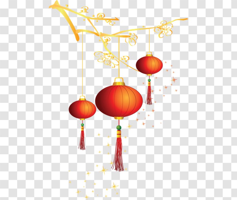 Chinese New Year Paper Lantern Vector Graphics - Christmas Ornament - Decoration Hanging Transparent PNG