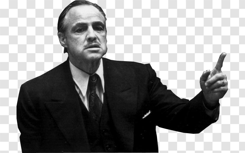 Marlon Brando The Godfather Vito Corleone Film Speak Softly Love - Frame - Silhouette Transparent PNG