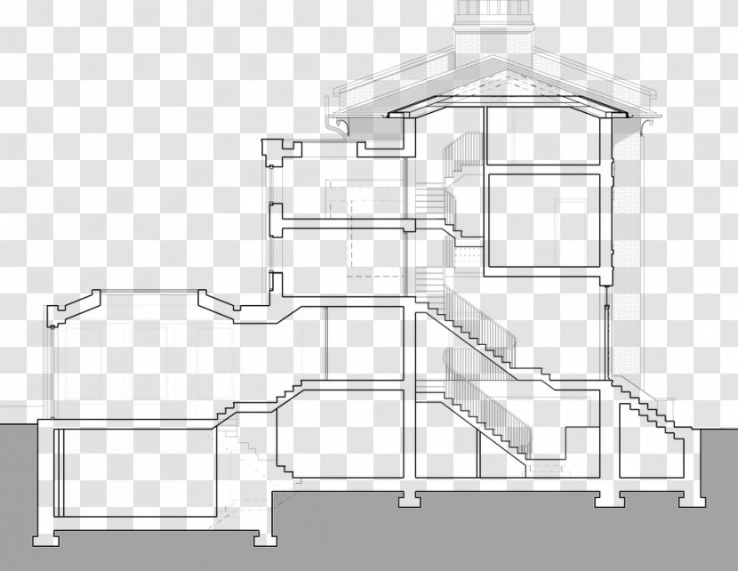 Architecture Product /m/02csf Drawing Design - Black - Opening Up Basement Staircase Transparent PNG
