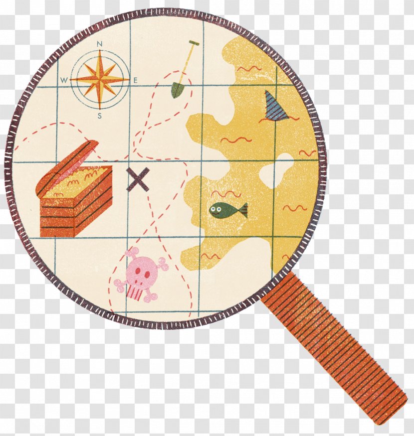 Map Magnifying Glass - Diagram - Hand-drawn Of A Glass. Transparent PNG