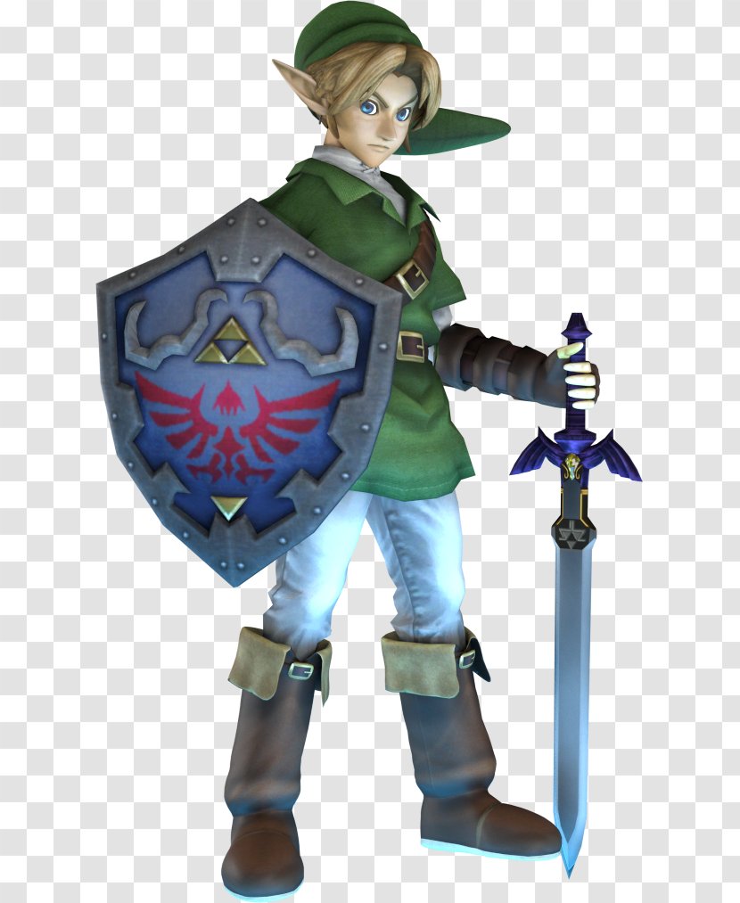The Legend Of Zelda: Ocarina Time Super Smash Bros. Brawl For Nintendo 3DS And Wii U Link Twilight Princess - Blue Texture Transparent PNG