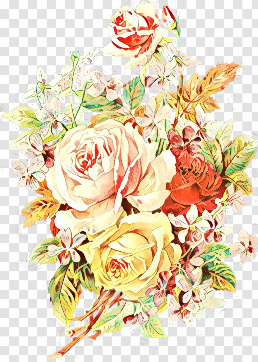 Floral Design Flower Bouquet Rose Vintage Clothing - Peach Transparent PNG