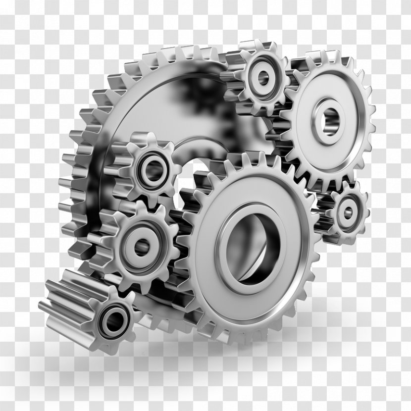 Gear Cutting Transmission Sprocket - Black And White - Hardware Accessory Transparent PNG