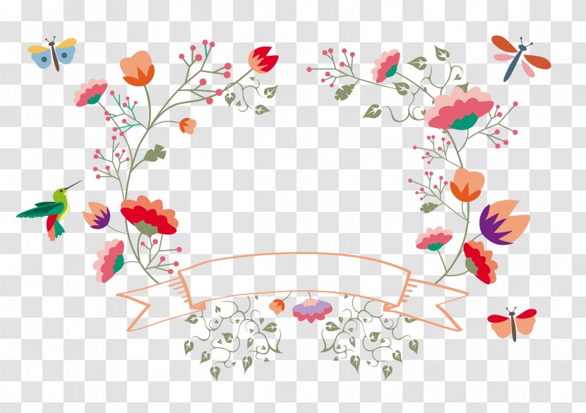 Flower Template Pattern - Vector Floral Decoration Transparent PNG