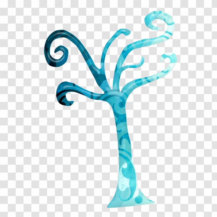 Tree Clip Art - Aqua Transparent PNG