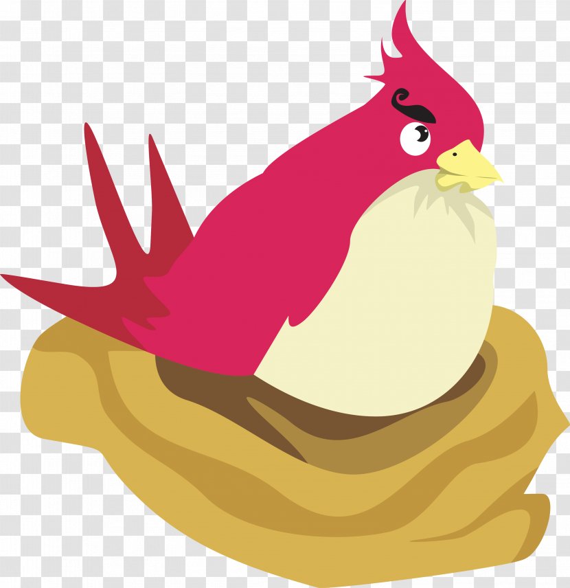 Rooster Chicken Bird Clip Art - Beak - Angry Birds Vector Transparent PNG