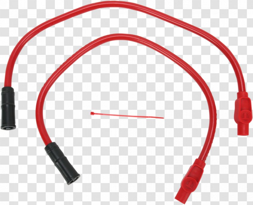 High Tension Leads Electrical Cable Car Spark Plug Network Cables - Harleydavidson - Wire Edge Transparent PNG