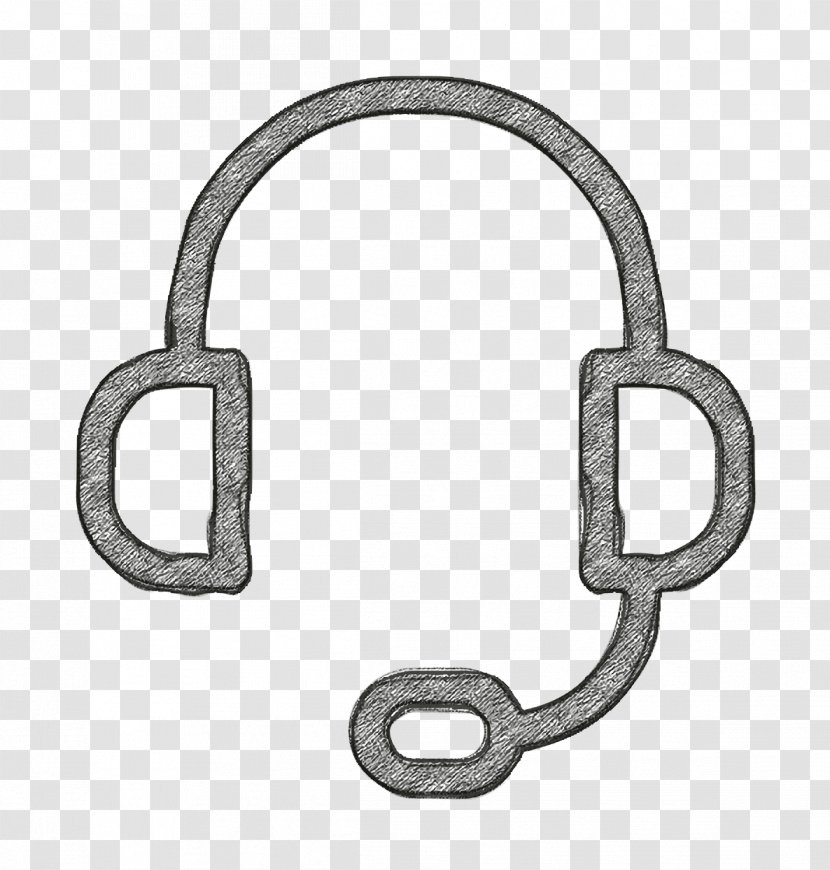 Ecommerce Set Icon Headphones Technology - Support - Metal Transparent PNG