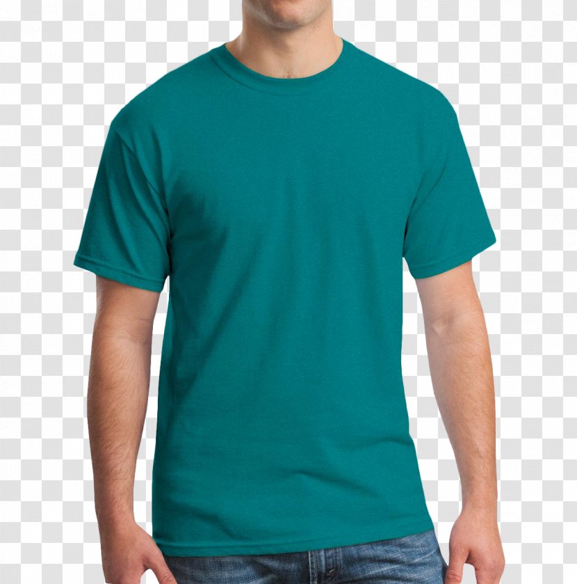 T-shirt Blue Gildan Activewear Green - Navy Transparent PNG