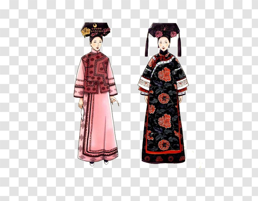 Cheongsam Designer Woman Skirt - Creative Work - Qing Dynasty Princess Dress Transparent PNG