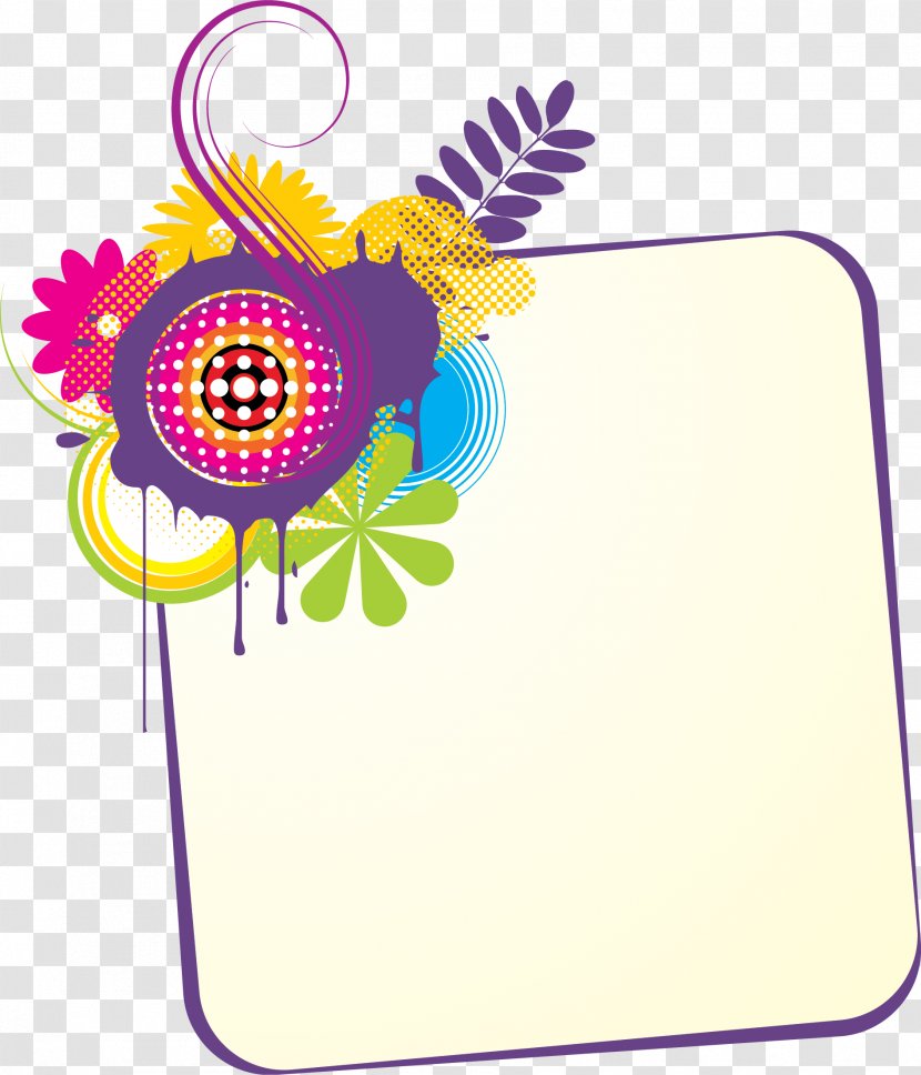 Web Banner - Floral Design - Vector Transparent PNG