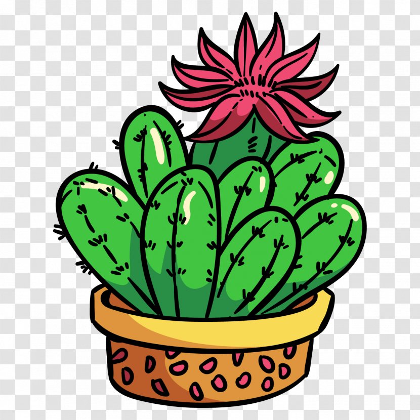 Cactus And Succulents Euclidean Vector Image Download - Plants - Bonsai Button Transparent PNG