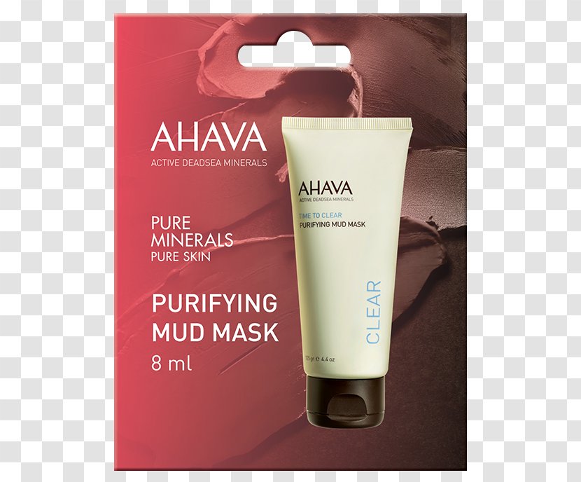 Cream AHAVA Purifying Mud Mask Facial Transparent PNG