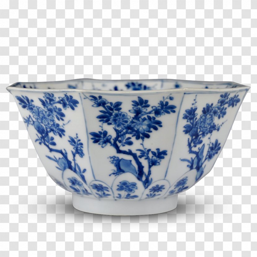 Blue And White Pottery Ceramic Bowl Porcelain - Celadon Vase Transparent PNG
