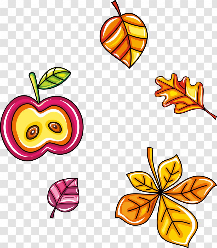 Leaf Autumn Clip Art - Vector Material Transparent PNG