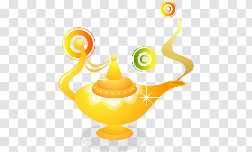 Aladdin Lamp Cartoon - Food - Vector Magic Transparent PNG