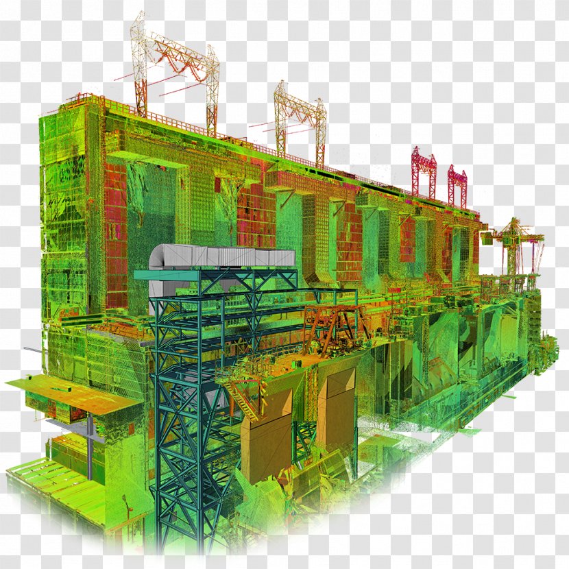 Kozienice Power Station Laser Scanning 3D Scanner Building - 3d Transparent PNG