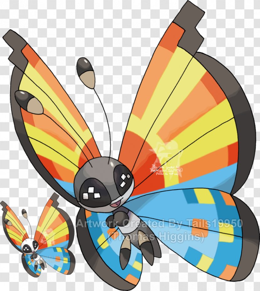 Monarch Butterfly Pikachu Pokémon X And Y Pokédex - Flower - Ocean Pattern Transparent PNG