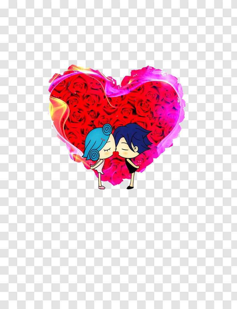 Poster Kiss Illustration - Valentines Day - Kissing Villain Transparent PNG