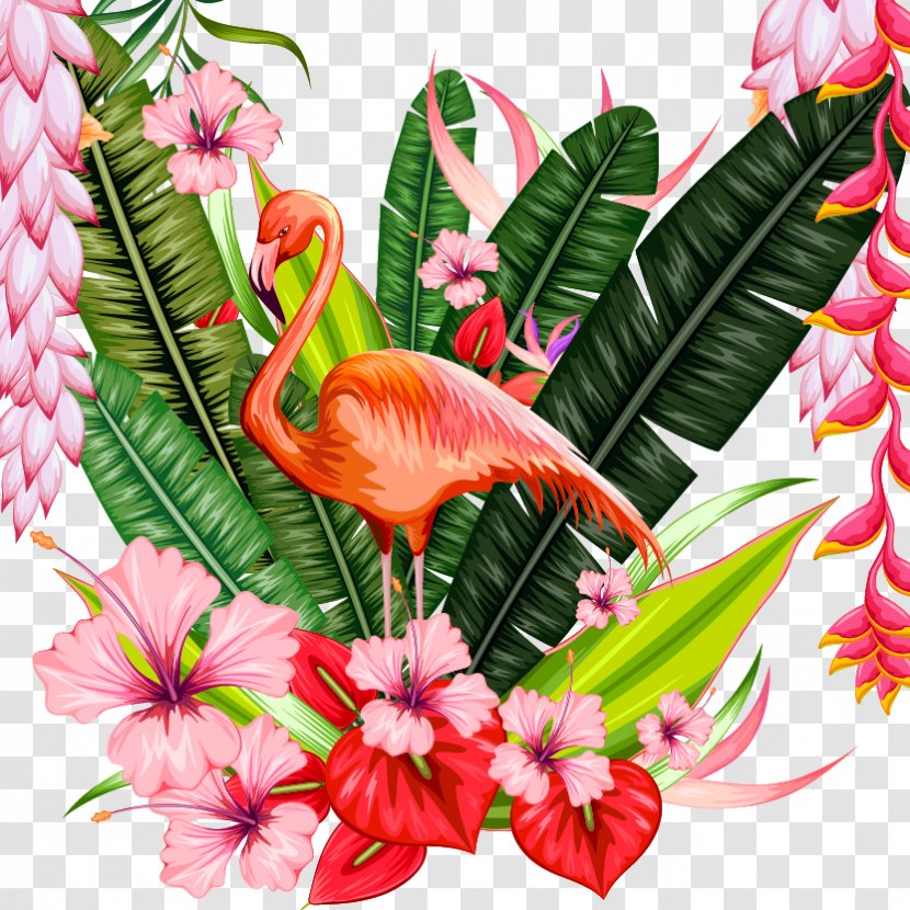 Royalty-free Photography Poster Illustration - Floral Design - Tropical Plant Material Transparent PNG
