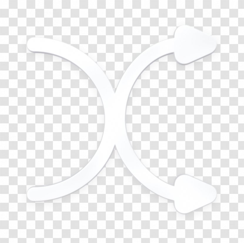 Music Icon Player Random - Symbol - Blackandwhite Transparent PNG