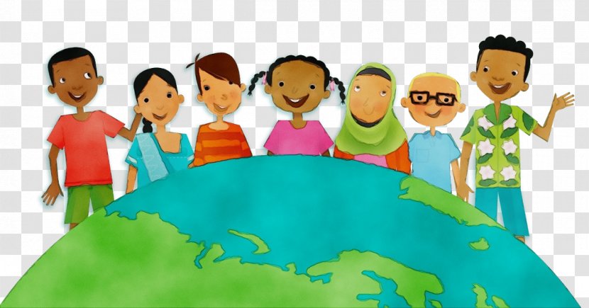 People Social Group Animated Cartoon Community Sharing - Child Art Transparent PNG