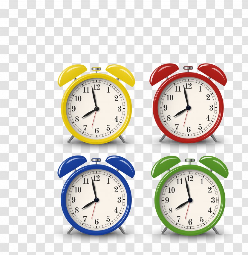 Alarm Clock - Liquidcrystal Display - Vector Color Four Small Transparent PNG