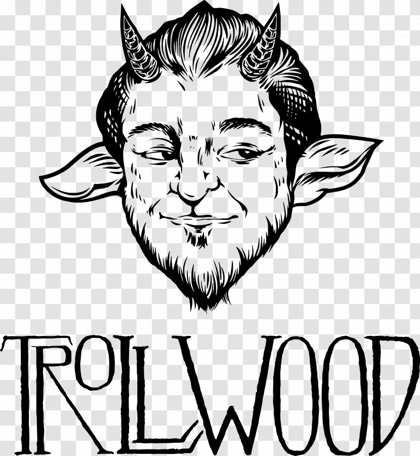 Trollwood Performing Arts School Drawing Line Art Clip - Monochrome Photography - Giant-peach Transparent PNG