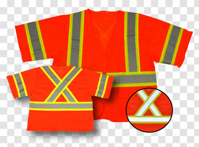 Brand Font - Orange - Safety Vest Transparent PNG