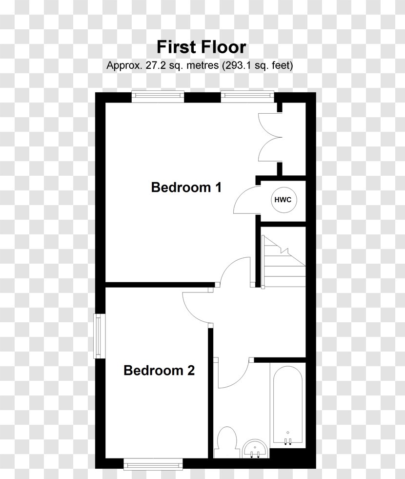 Floor Plan Terrace Kilmacud Room Single-family Detached Home - Paper Product - Line Art Transparent PNG
