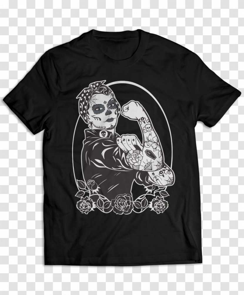 T-shirt Hoodie Clothing Sleeve - Bluza - Day Of The Dead Transparent PNG