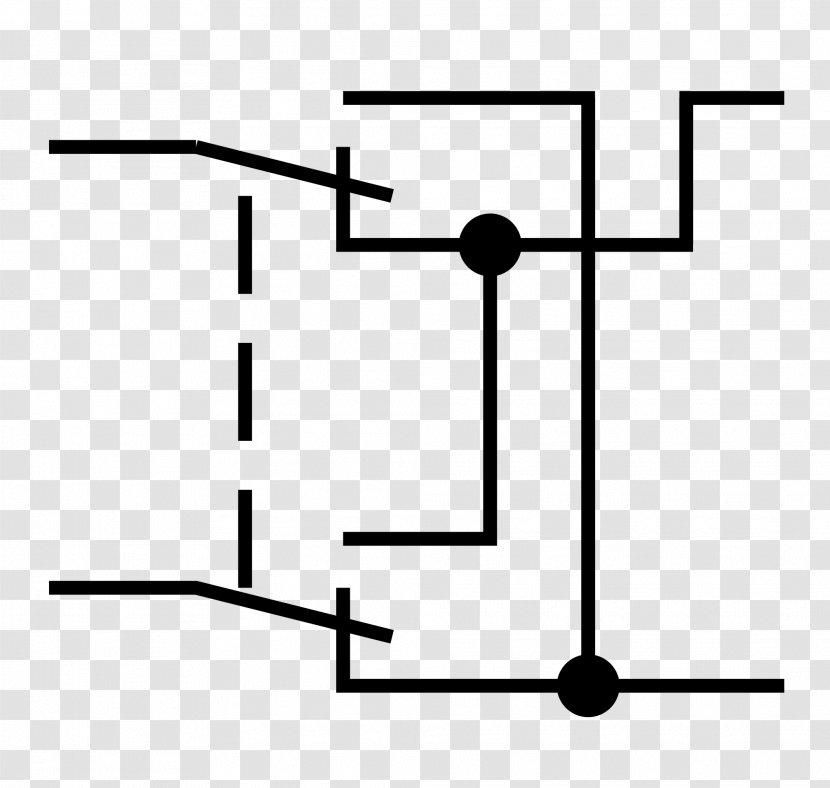 Electrical Switches Changeover Switch Circuit Diagram Wiring Rotary - Cartoon - Symbol Transparent PNG