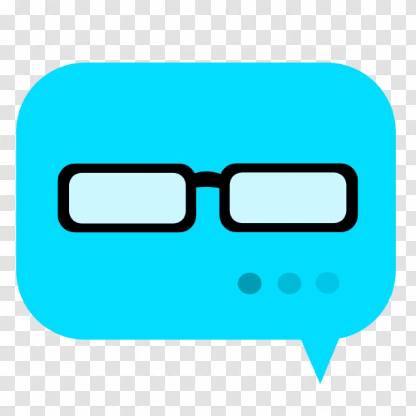 Glasses Goggles Clip Art - Aqua - Nerd Transparent PNG