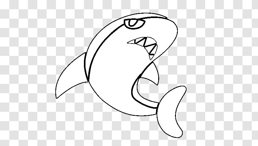Clip Art Drawing Illustration Line Eye - Flower - Dibujo Tiburon Martillo Transparent PNG