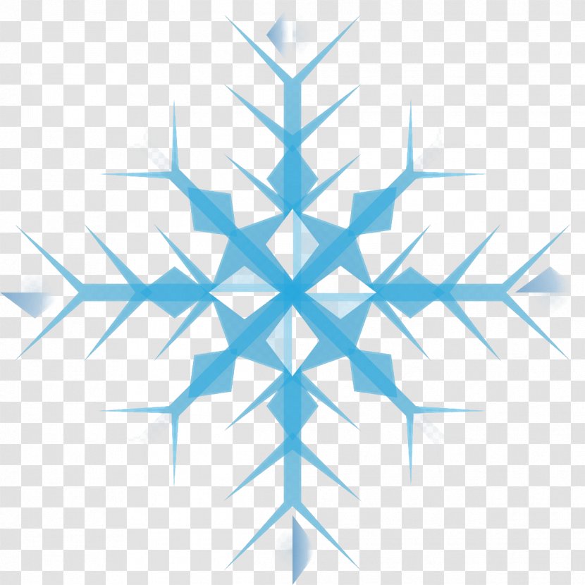 Snowflake Free Content Clip Art - Electric Blue Transparent PNG