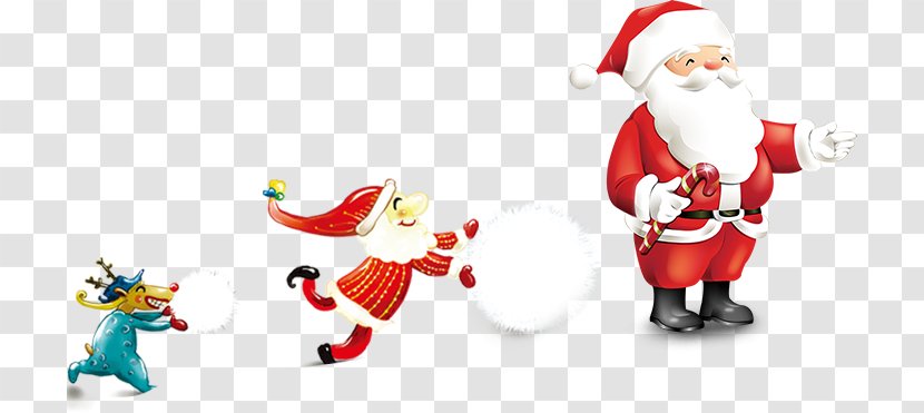 Rudolph Santa Claus Reindeer Christmas - Lovely Transparent PNG