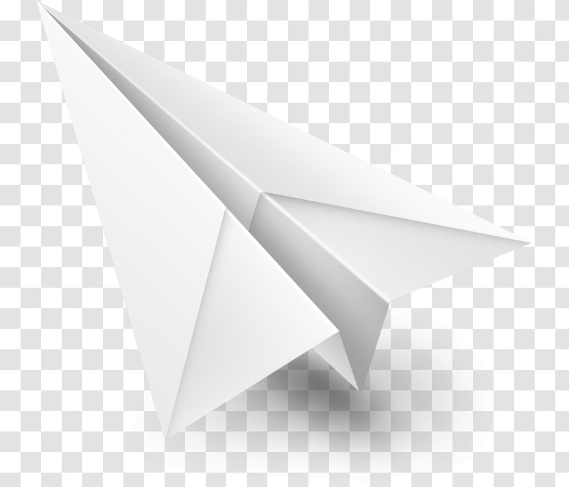 Paper Plane Airplane Poligrafia Envelope - Origami Transparent PNG