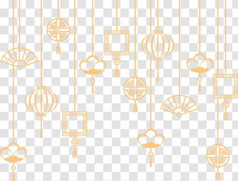 Angle Pattern - Symmetry - Decorative Garland New Year's Background Transparent PNG