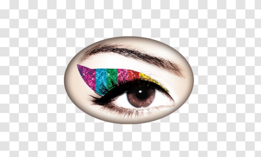 Eye Color Lip Tattoo Face - Iris - Rainbow Transparent PNG