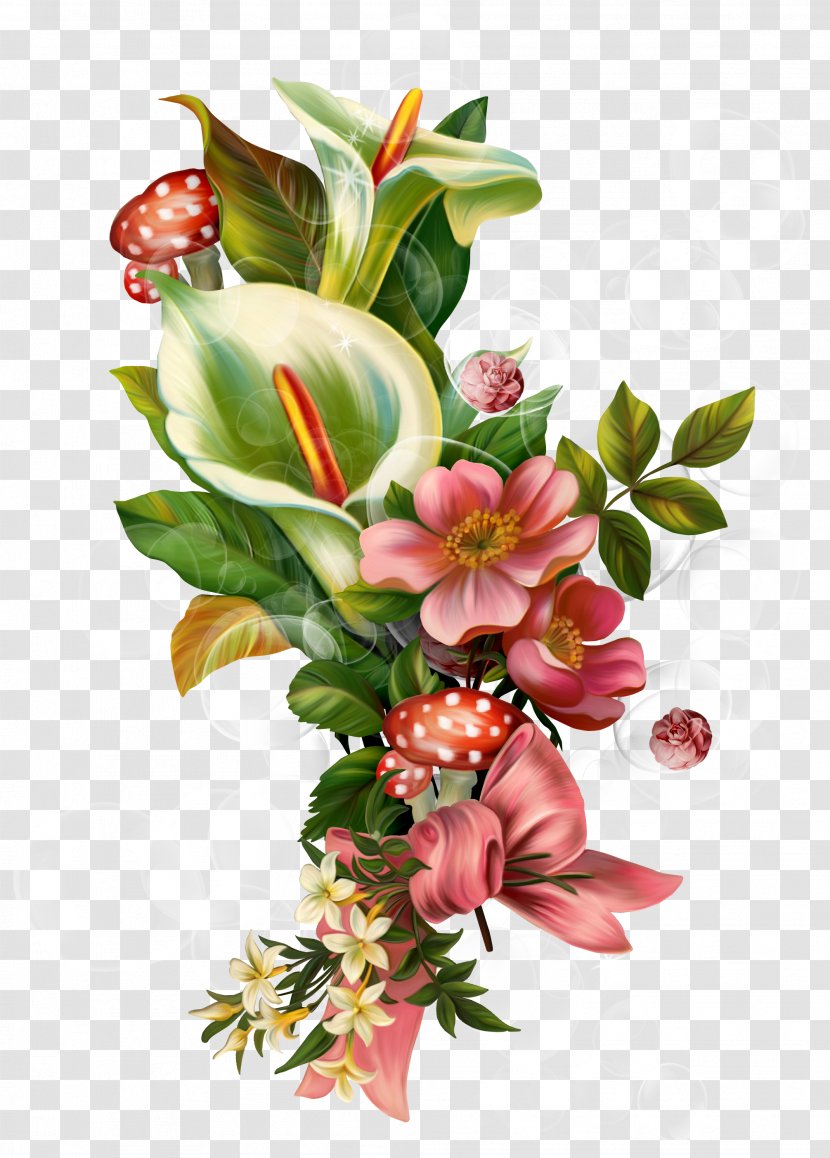 Visual Arts Floral Design Flower Drawing Clip Art - Bouquet - Floating Transparent PNG