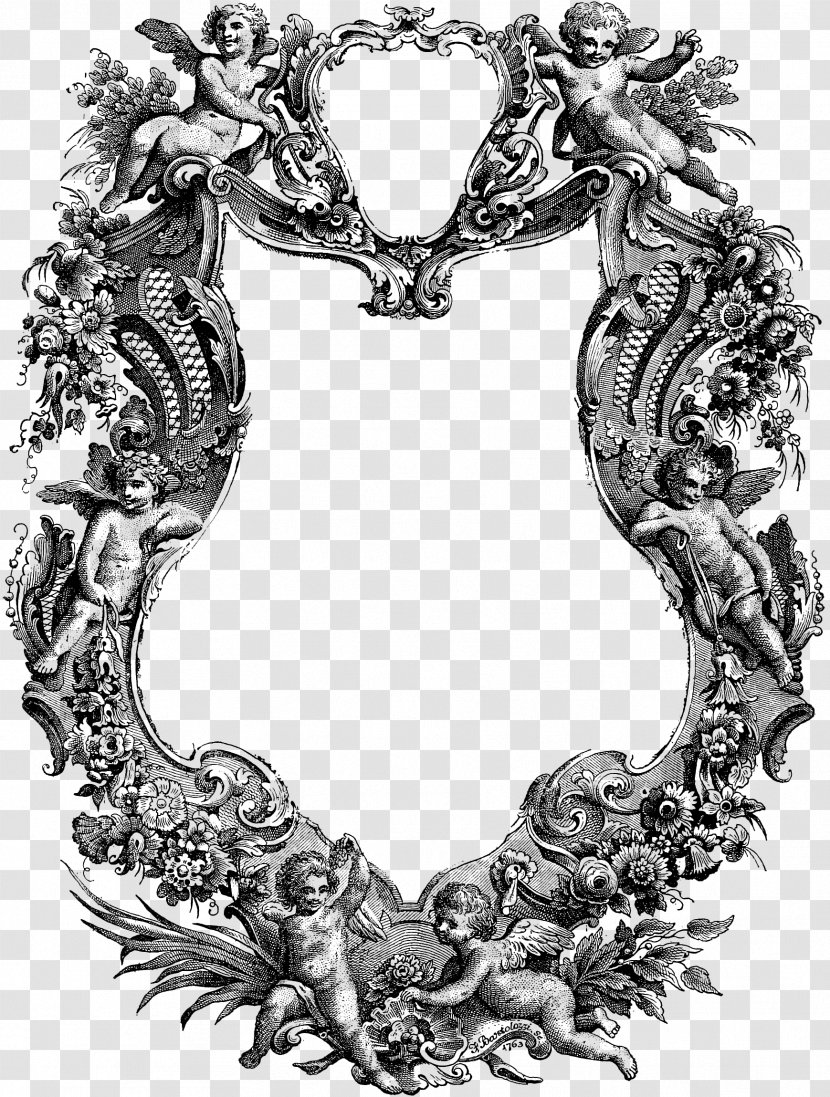 Borders And Frames Decorative Picture Frame Arts Clip Art - Cherubs Pics Transparent PNG