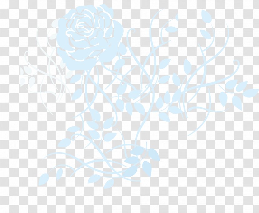 Graphic Design Pattern - Sky - Light Blue Floral Background Transparent PNG