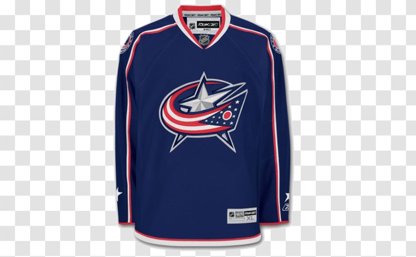 Columbus Blue Jackets National Hockey League NHL Uniform Jersey - Reebok Transparent PNG