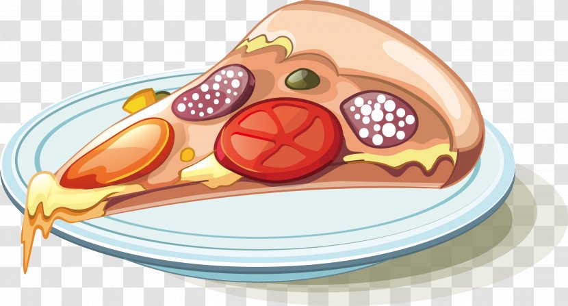 Pizza Italian Cuisine Fast Food Illustration - Restaurant - Vector Transparent PNG