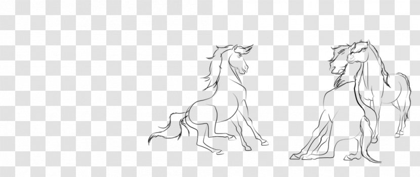 Horse Drawing Dog Line Art Sketch - Canidae - Spirit Stallion Transparent PNG