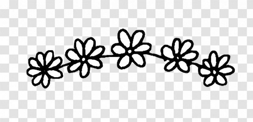 Leaf Plant Black-and-white Pattern Ornament Transparent PNG