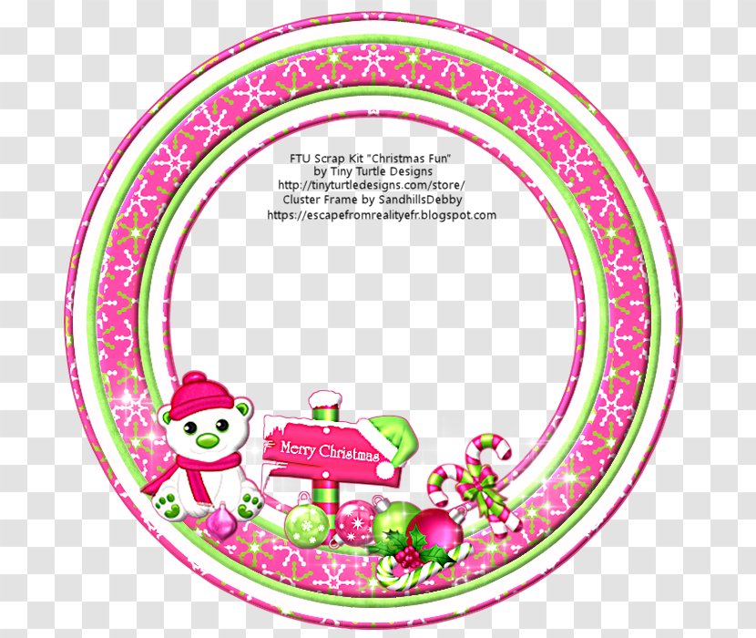 Pink M Circle Flower Transparent PNG