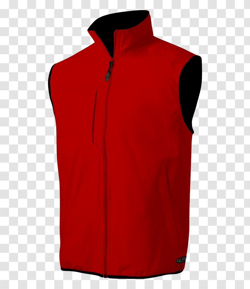 Gilets Polar Fleece Sleeveless Shirt Bluza - Red Undershirt Transparent PNG